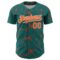 Custom Teal Orange-White 3D Pattern Design Abstract Network Authentic Baseball Jersey