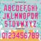 Custom Ice Blue Hot Pink Yellow-White Foodie Food Dessert Melting Cream Waffle Grid Authentic Baseball Jersey
