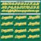 Custom Green Yellow-White Foodie Food Dessert Melting Cream Waffle Grid Authentic Baseball Jersey