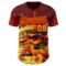 Custom Red-Yellow Foodie Fast Food Burger Authentic Baseball Jersey