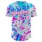 Custom Ice Blue White Blue-Deep Pink Cyber Tropical Palm Trees Music Festival Authentic Baseball Jersey