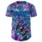 Custom Purple Dark Purple Black-Lakes Blue Cyber Tropical Palm Trees Music Festival Claw Marks Authentic Baseball Jersey
