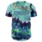 Custom Ice Blue-Navy Cyber Tropical Palm Trees Music Festival Authentic Baseball Jersey