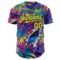 Custom Purple Light Yellow-Royal Cyber Tropical Palm Trees Music Festival Gothic Fantasy Authentic Baseball Jersey
