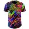 Custom Black Navy-Light Yellow Cyber Tropical Palm Trees Music Festival Claw Marks Authentic Baseball Jersey