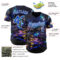 Custom Blue Thunder Blue-White Galaxy Star Authentic Baseball Jersey