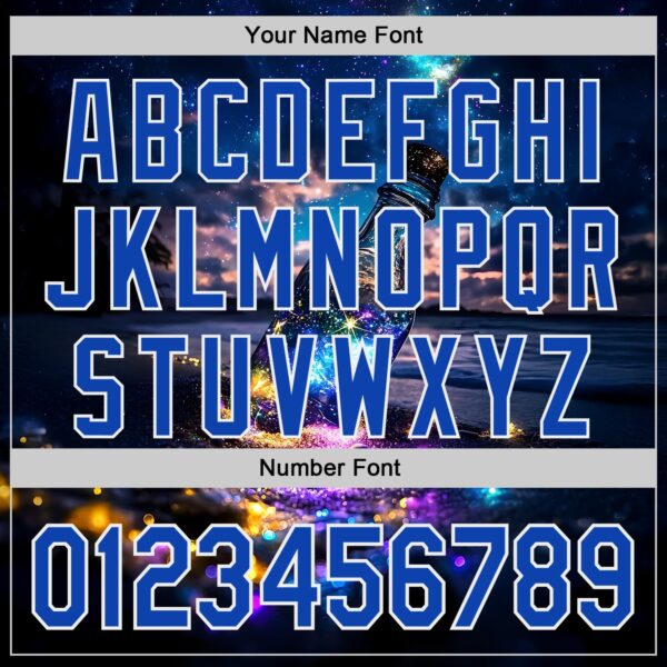 Custom Blue Thunder Blue-White Galaxy Star Authentic Baseball Jersey