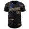 Custom Black-Cream Galaxy Star Authentic Baseball Jersey