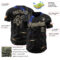 Custom Black-Cream Galaxy Star Authentic Baseball Jersey