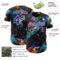 Custom Black Dark Purple-White Galaxy Star Nebula Authentic Baseball Jersey