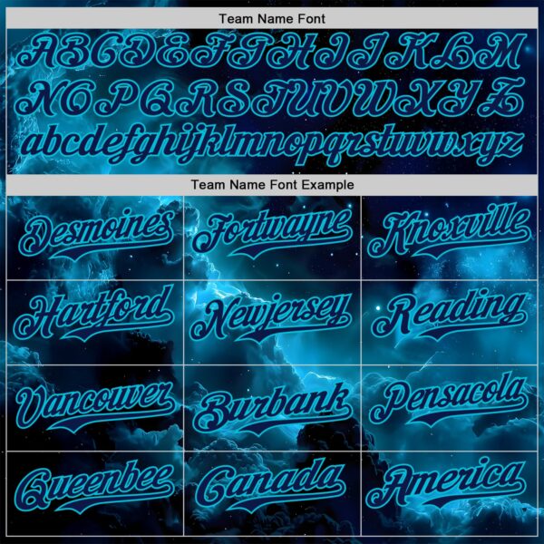 Custom Black Navy-Lakes Blue Galaxy Star Nebula Authentic Baseball Jersey