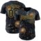 Custom Black Navy-Gold Galaxy Star Authentic Baseball Jersey