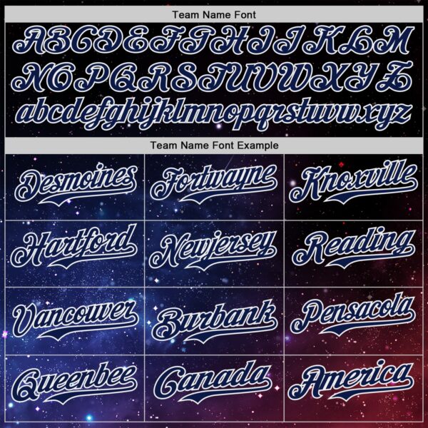 Custom Black Navy-White Galaxy Star Authentic Baseball Jersey