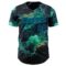 Custom Navy-Aqua Galaxy Star Nebula Authentic Baseball Jersey
