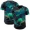 Custom Navy-Aqua Galaxy Star Nebula Authentic Baseball Jersey