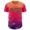 Custom Orange Dark Purple Red-Gold Galaxy Star Authentic Baseball Jersey