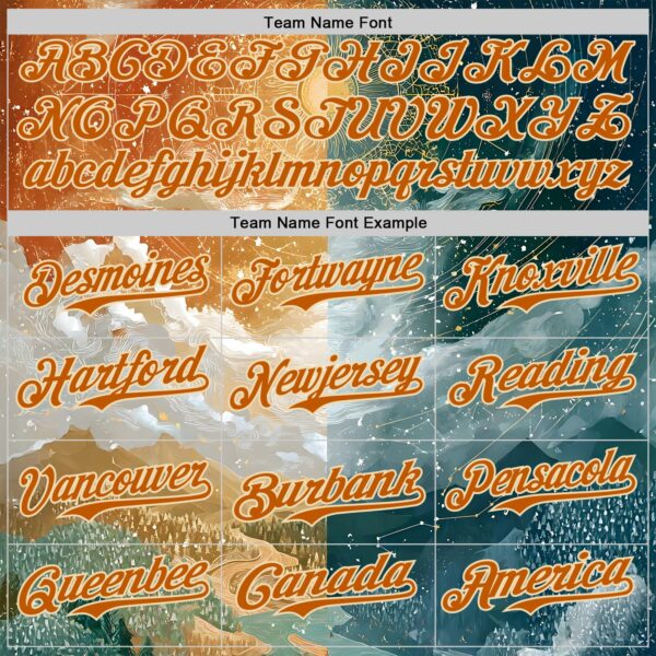 Custom Yellow Texas Orange Gray-Cream Galaxy Star Nebula Authentic Baseball Jersey