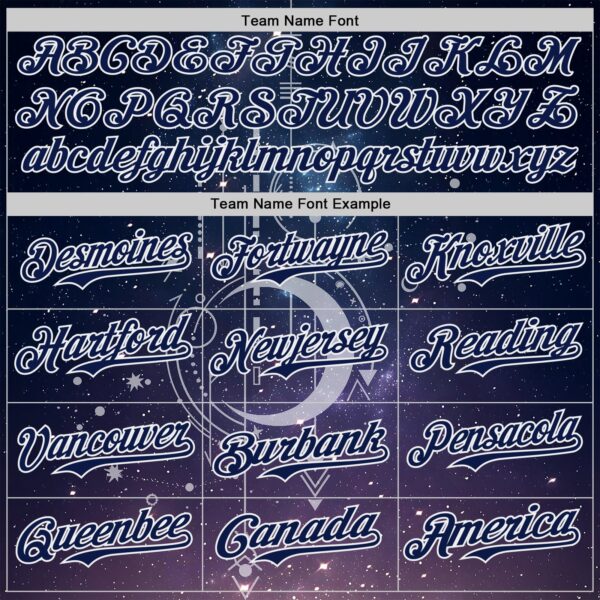 Custom Dark Purple Navy-White Galaxy Star Authentic Baseball Jersey