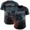 Custom Navy Black-Silver Galaxy Star Nebula Authentic Baseball Jersey
