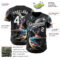 Custom Black-White Galaxy Star Nebula Authentic Baseball Jersey