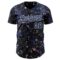 Custom Navy-White Galaxy Star Nebula Authentic Baseball Jersey
