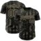 Custom Camo Black-Vegas Gold 3D Pattern Design Motorcycle Motocross Authentic Baseball Jersey