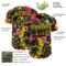 Custom Black Red-Neon Yellow 3D Pattern Design Motorcycle Motocross Authentic Baseball Jersey