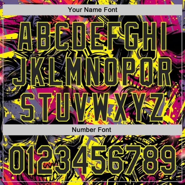 Custom Black Red-Neon Yellow 3D Pattern Design Motorcycle Motocross Authentic Baseball Jersey