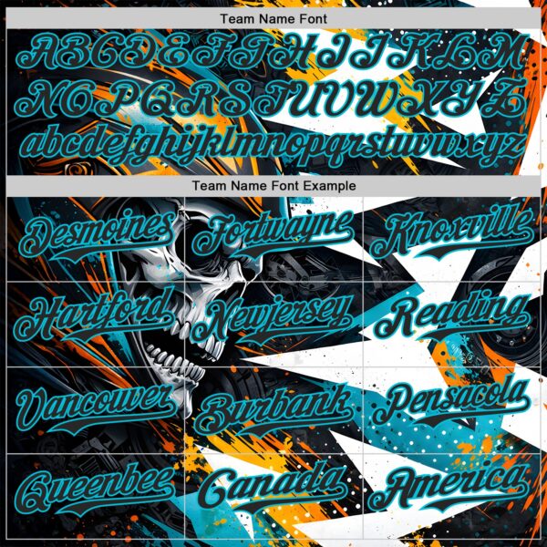 Custom Black Yellow-Lakes Blue 3D Pattern Design Motorcycle Motocross Skull Authentic Baseball Jersey