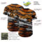 Custom Orange Black Gray-Bay Orange Tiger Stripe Scratch Authentic Baseball Jersey