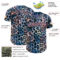 Custom Blue Black-Light Pink Leopard Print Authentic Baseball Jersey