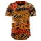 Custom Black Bay Orange-Yellow Leopard Print Tiger Stripe Authentic Baseball Jersey