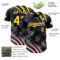 Custom Black Light Yellow-Purple Leopard Print Scratch Authentic Baseball Jersey
