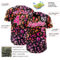 Custom Black Hot Pink-White Leopard Print Authentic Baseball Jersey