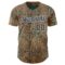 Custom Brown Black Green-White Zebra Stripe Print Authentic Baseball Jersey