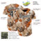 Custom Brown Black-White Leopard Print Tropical Jungle Authentic Baseball Jersey