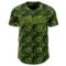 Custom Black-Neon Green Peacock Feather Print Authentic Baseball Jersey