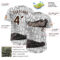 Custom White Brown-Gray Crocodile Skin Authentic Baseball Jersey