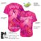 Custom Pink White 3D Pink Ribbon Breast Cancer Awareness Month Women Health Care Support Authentic Baseball Jersey