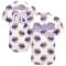 Custom White Purple 3D Pattern Design Growling Lion Among The Bowling Authentic Baseball Jersey