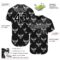 Custom Black White 3D Pattern Design Ox Authentic Baseball Jersey