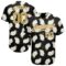 Custom Black Old Gold-White 3D Pattern Design Goat Authentic Baseball Jersey