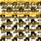 Custom White Black-Yellow 3D Pattern Design Cat Authentic Baseball Jersey