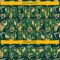 Custom Black Midnight Green-Gold 3D Pattern Design Tiger Authentic Baseball Jersey