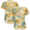 Custom Cream Old Gold-White 3D Pattern Design Animal Authentic Baseball Jersey