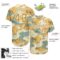 Custom Cream Old Gold-White 3D Pattern Design Animal Authentic Baseball Jersey
