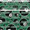 Custom Green White 3D Pattern Design Billiards Snooker 8 Ball Authentic Baseball Jersey