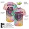 Custom Pink Black 3D Pattern Design Music Festival Watercolor Colored Musical Notes Authentic Baseball Jersey