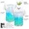 Custom White Light Blue 3D Pattern Design Music Festival Musical Instruments Authentic Baseball Jersey