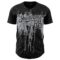 Custom Black Gray 3D Pattern Design Dripping Splatter Art Authentic Baseball Jersey